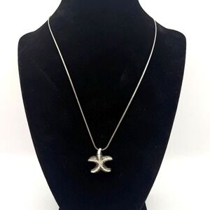 18KRGP Gold Plated Starfish Pendant Necklace – Coastal Beach Ocean Jewelry
